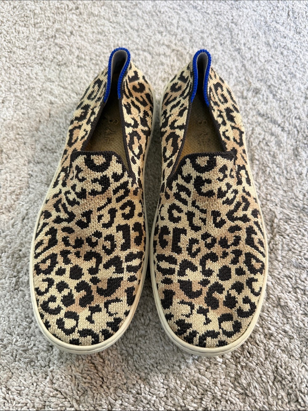 Leopard Print Rothy’s Slip-On Sneakers - Black & Tan Animal Print